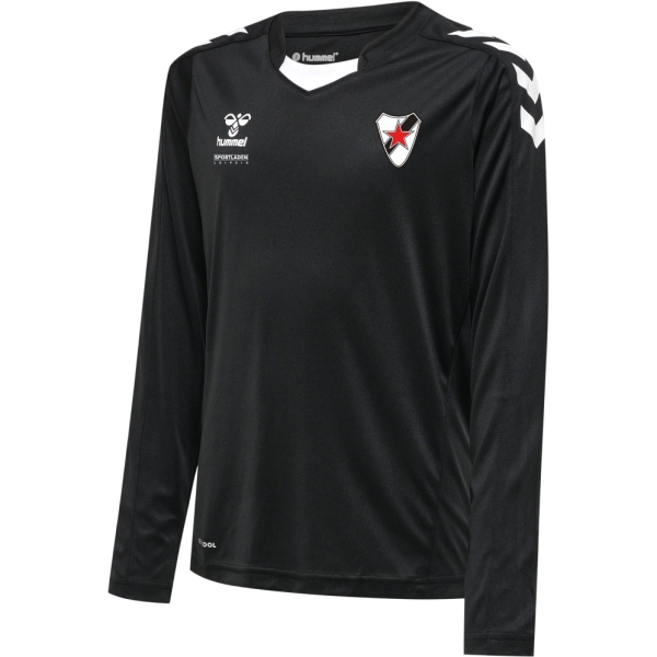 Kinder Trainingsshirt Langarm RSL - Hummel Core XK Poly Shirt L/S - Schwarz